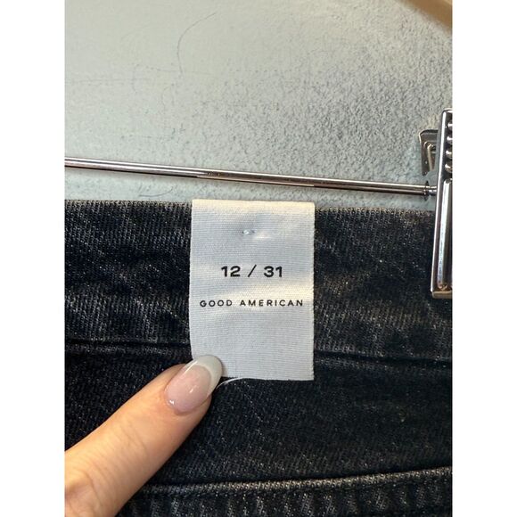 Good American GCTP602BT Women's Size 31 Black Good Classic Ankle Slim Jeans NWT - Picture 6 of 9